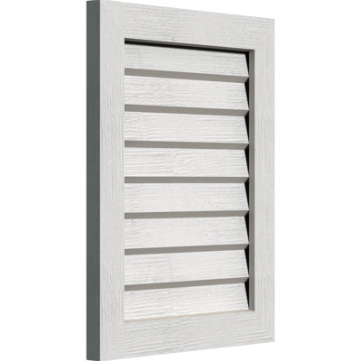 Évent vertical vertical en bois non fonctionnel avec cadre décoratif