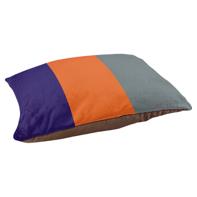 Coussin Atlanta, Moyen (l 28 po x P 18 po x H 9,5 po), Purple/Orange/Gray