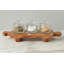 Normandy Wood Riser Footed Tray, Medium