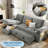84" L-Shaped Sleeper Sofa with Storage & Charging Station, Convertible Velvet Sectional Sofa Bed