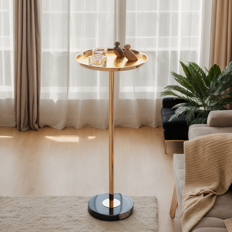 Adjustable End Table,Round Sofa Side Table
