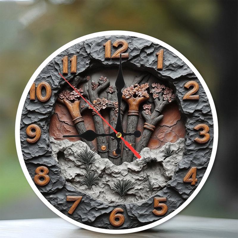 Horloge murale en pierre