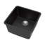 Évier de cuisine durable, évier de bar moderne compact en quartz 17,3 po pour la cuisine