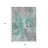 3' X 5' Teal Blue Abstract Washable Indoor Outdoor Area Rug