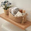Panier de rangement pour papier hygiénique en jute et coton Boho avec pampille, organisateur de salle de bain décoratif avec poignées