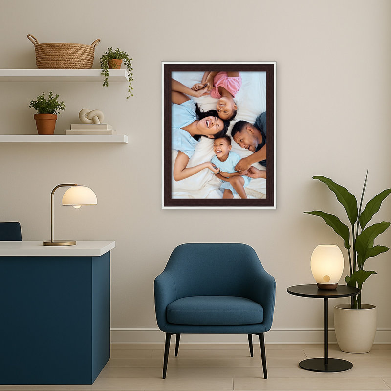 Cadre photo Maya, Maya espresso argenté, 18 x 24