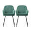 43.5cm H Velvet Upholstered Upholstered Back Armchair-66743932