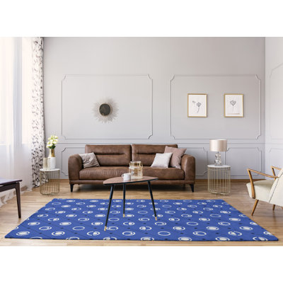 Tapis mauve/gris lune phases