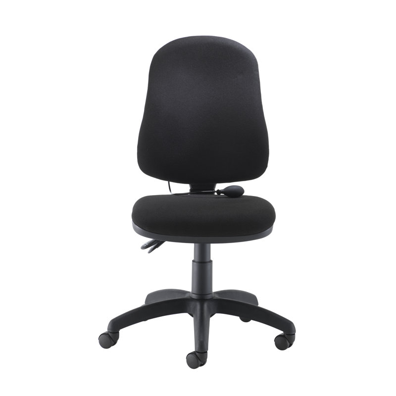 Polyester Blend Office Chair, Black