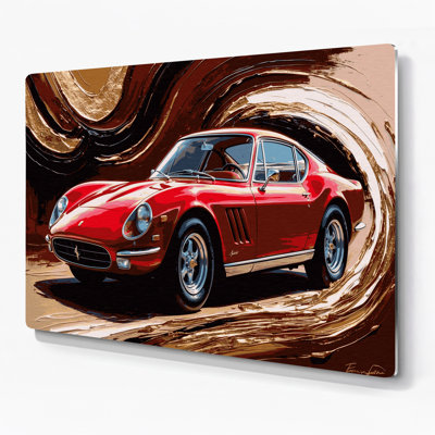 Transportation Luxury and exotic car art Black Metal Wall Art