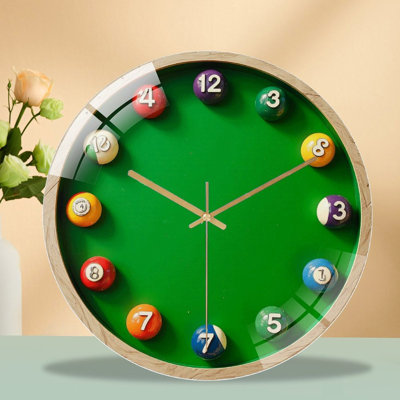 Horloge murale moderne en verre 12 po