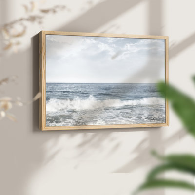 Crashing Waves -Framed Print - Restickable