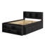 Lit double Dreson avec tête de lit bibliothèque, tiroirs et étui de rangement-1726133494