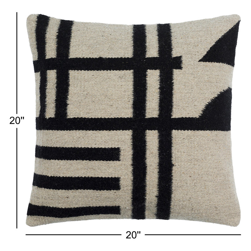 Coussin Garold, 20 po x 20 po, Duvet