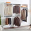 White Wall Mounted Wood Closet System