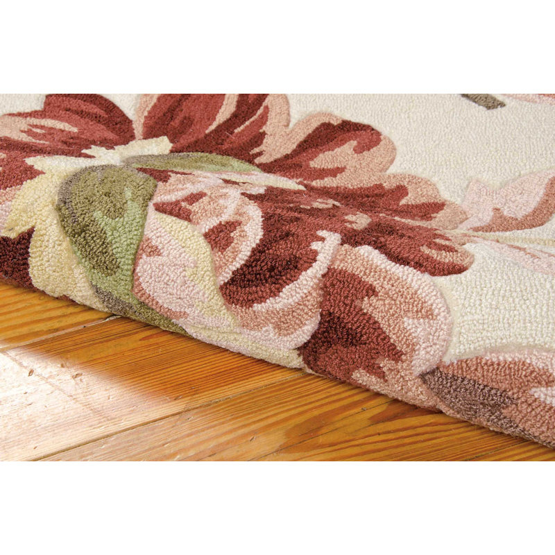 Asiha Floral Indoor Rug, Rectangle 5' x 7'6"