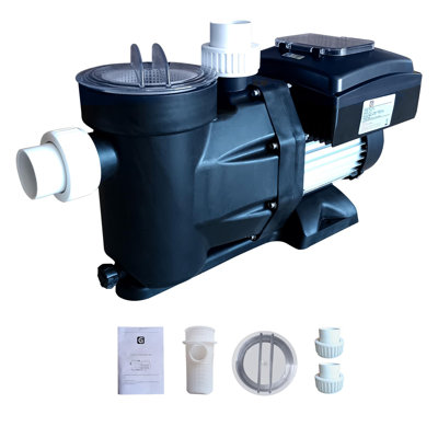 Pompe de piscine au-dessus / dans la piscine de 1,5 HP, vitesse variable 3000-9000 GPH, pompe de piscine auto-amorçante 110V, pompe de piscine auto-amorçante à moteur en cuivre puissant de 1 100 W avec écran de contrôle