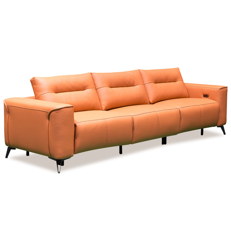 Canapé inclinable électrique en cuir italien Luxe