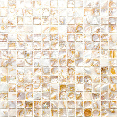 Carreau de mosaïque 12 po x 12 po Seashell