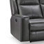 Ensemble de salon inclinable en cuir véritable 3 pièces Albertas-86924297