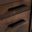 Bureau d'ordinateur, finition brune