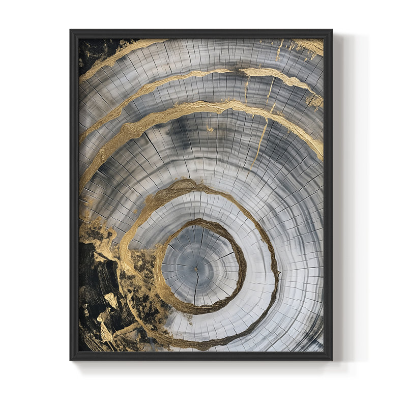 Série ABSTRACT CCLXIV - Impression encadrée de qualité supérieure - Prêt à être accroché - Aucun clou requis