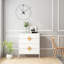Commode de chambre à coucher 4 tiroirs - Stable E1, poignée carrée, avec tiroirs