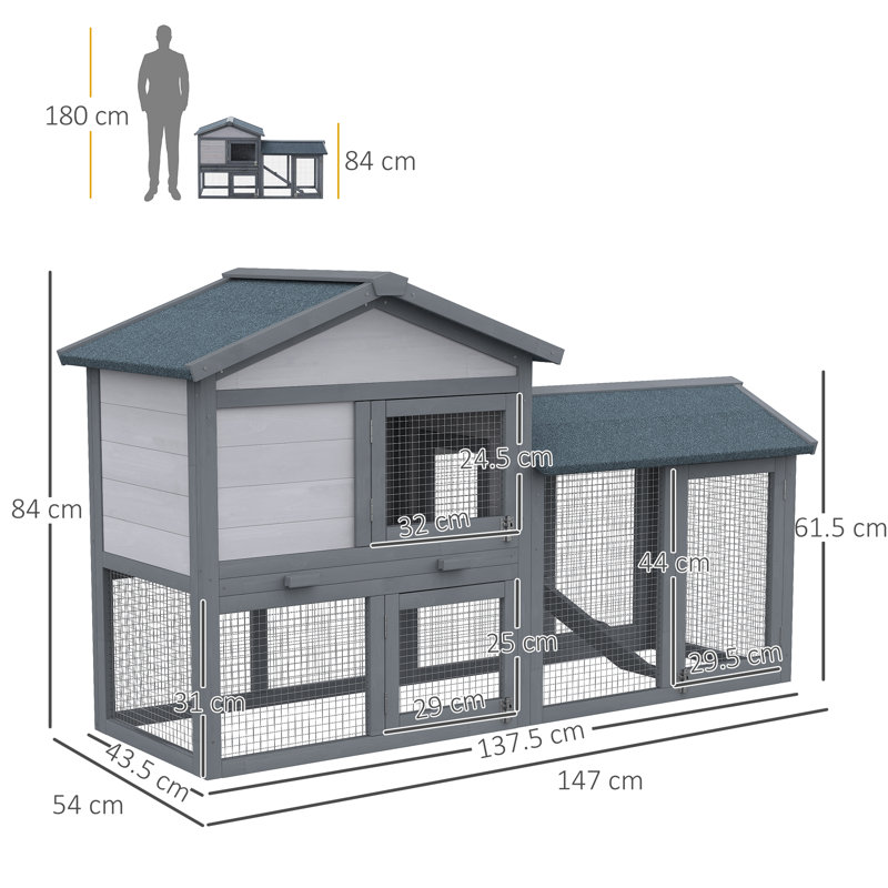 Abrams Weather Resistant Small Animal Hutch