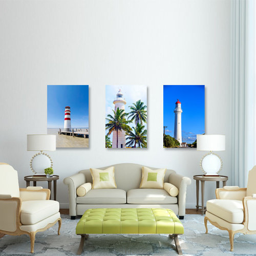 Light House Series, Three Print, 40" H x 30" W x 1.5" D