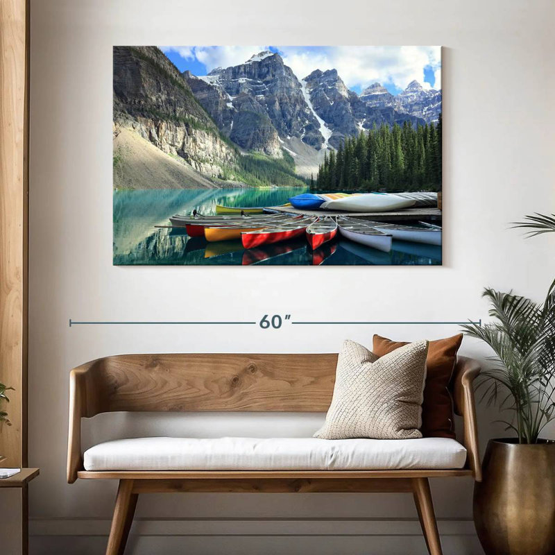 Mehar Moraine Lake Canoes, H 32 po x l 48 po