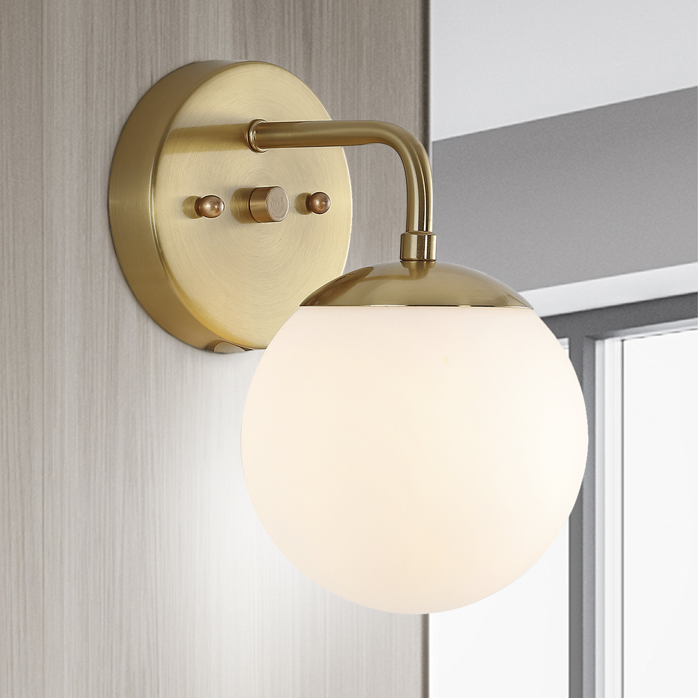 Louis Parisian Globe 1-Light Modern Contemporary LED Vanity