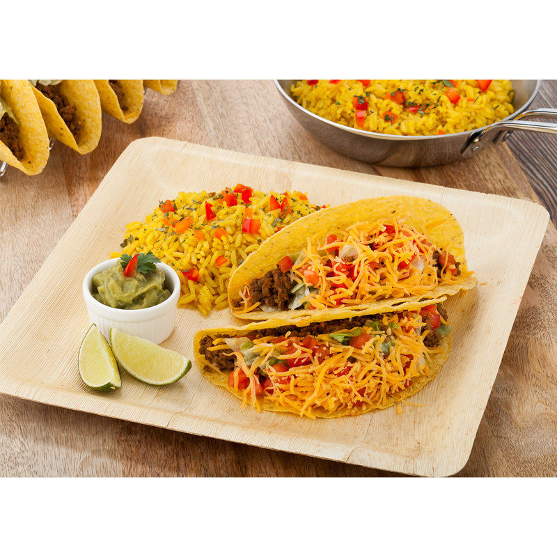Restaurantware-9.8 Inch Bamboo Dinner Plates, 100 Natural Wood Finish Disposable Bamboo Plates - Lightweight And Sturdy, Premium, Bamboo Bamboo Leaf Plates, For Parties Or Catering