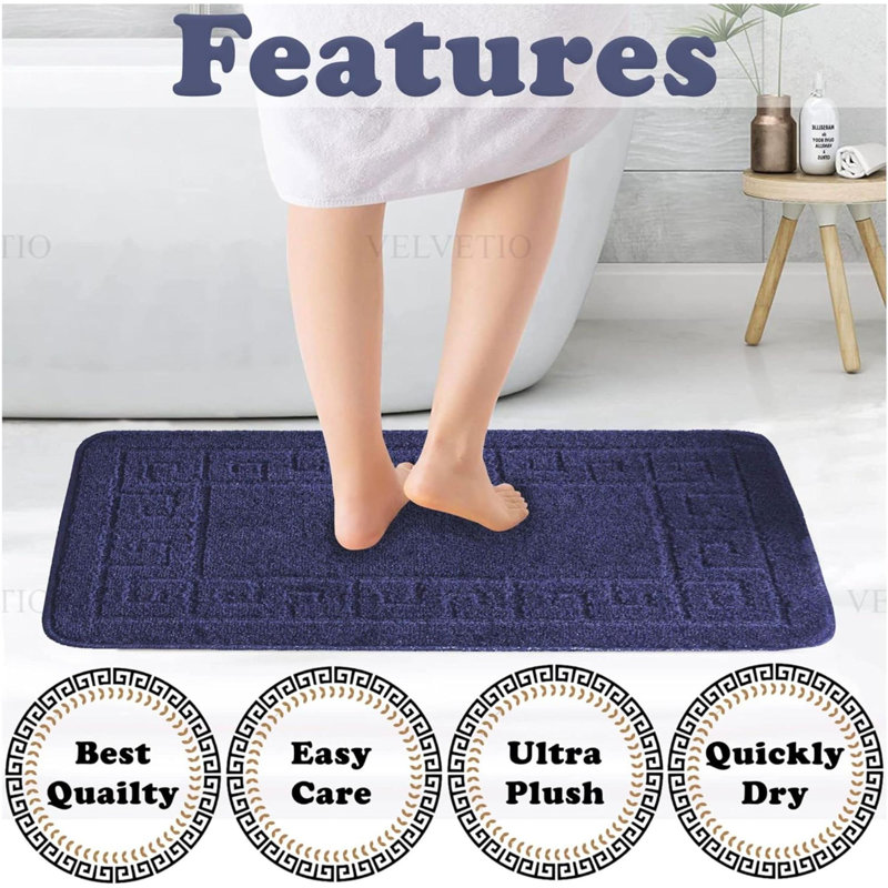 Polypropylene Bath Mat, Navy