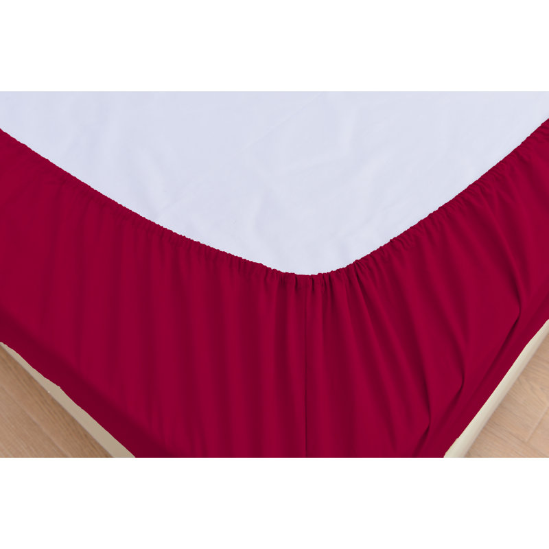 1800 Thread Count Rayon from Bamboo Sheet Set, Red, Twin XL