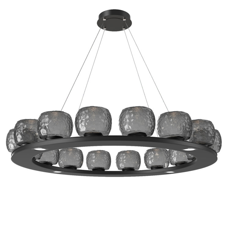 Vessel 16 - Light Dimmable LED Wagon Wheel Chandelier