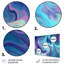 Fusion de marbre turquoise mauve I - impression sur métal-1640201319