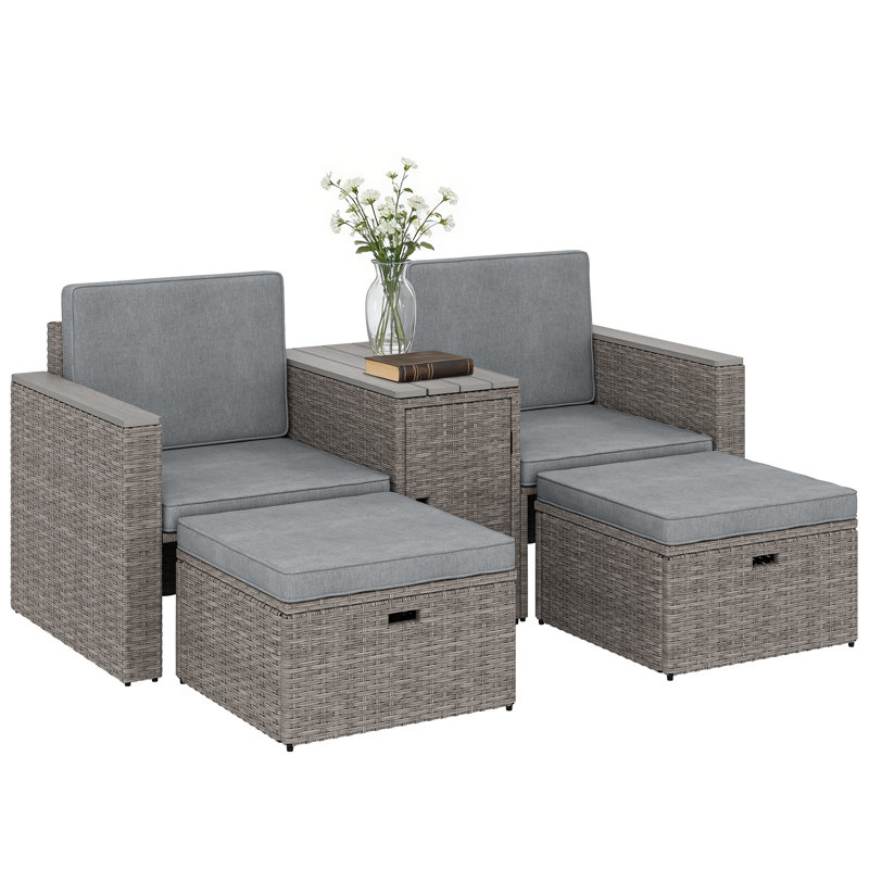 Rattan Chair Set