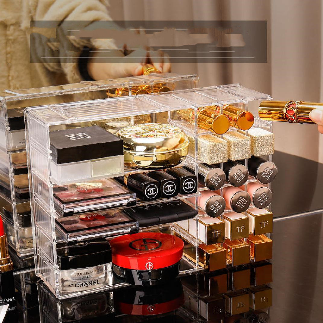 Acrylic Organizer for Cosmetics Makeup Organizer Clear Cosmetic Storage Box  Storage Drawers Jewelry Box Stackable Porta Perfume - AliExpress