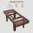 Extendable Dining Room Table for 6-10, Farmhouse Kitchen Tables with Wooden Sturdy Frame-1914495078
