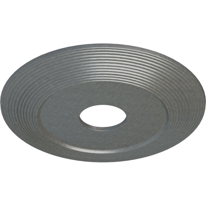 Médaillon de plafond H 16,125 po x l 16,125 po x P 1 po Adonis, Platine