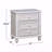 Wooden Nightstand With 2 Drawers, White
