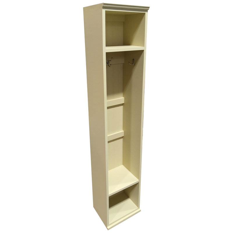 Needham Hall Tree 14'' Wide with Shoe Storage, Cream