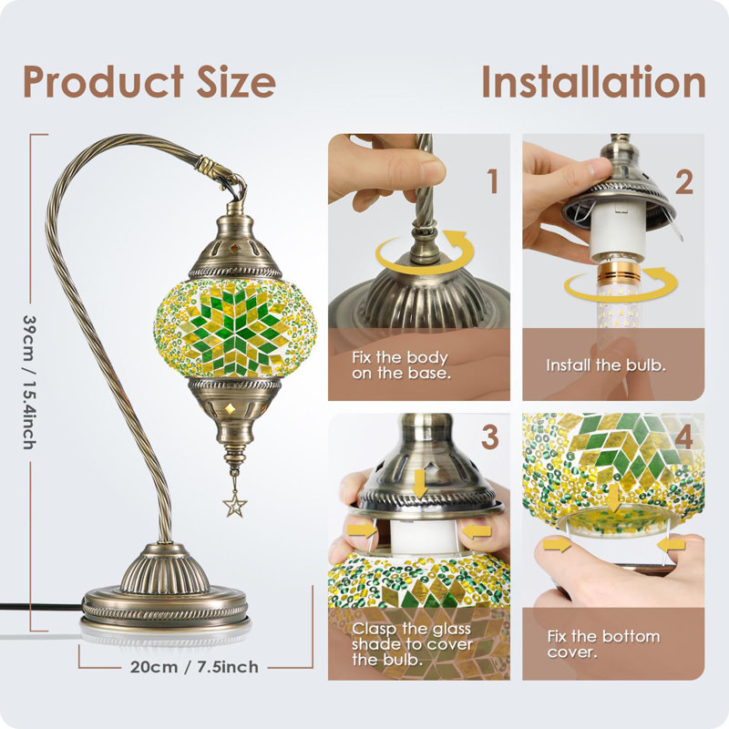 Lampe de table turque marocaine