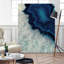 «Up Close Blue Mineral I», reproduction d'art sur toile géante 72 po x 54 po