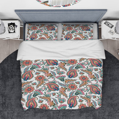 Farmhouse / Country Paisley Duvet Cover
