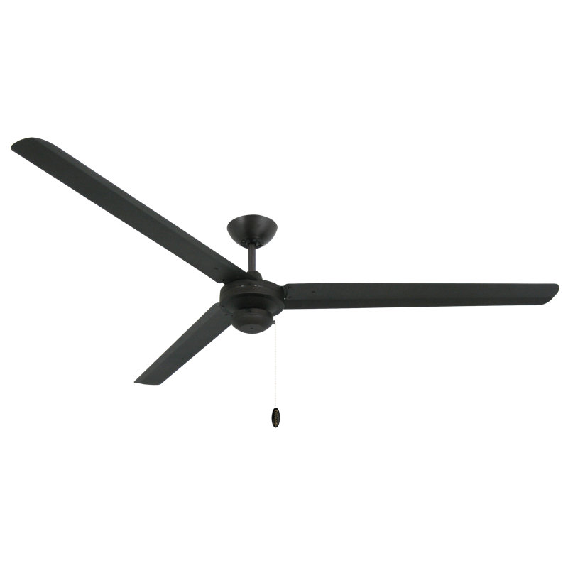 Canapé électrique 72 po Kayelle Ventilateur de plafond blanc pur intérieur / extérieur, Bronze huilé
