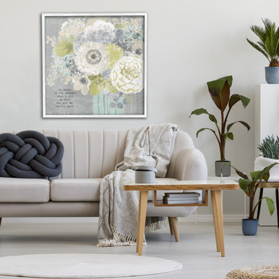 Happy In The Moment Framed Giclee, design by Suzanne Nicoll
