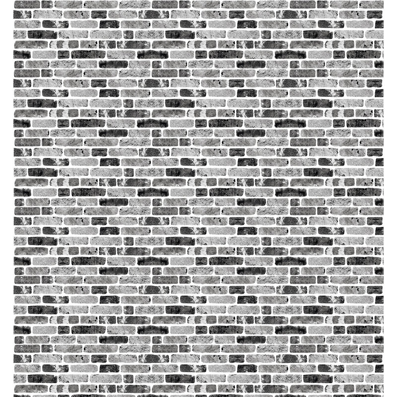 3D Gray Brick Effect Styrofoam Wall Panels, 40x20 inches, 9 Pieces