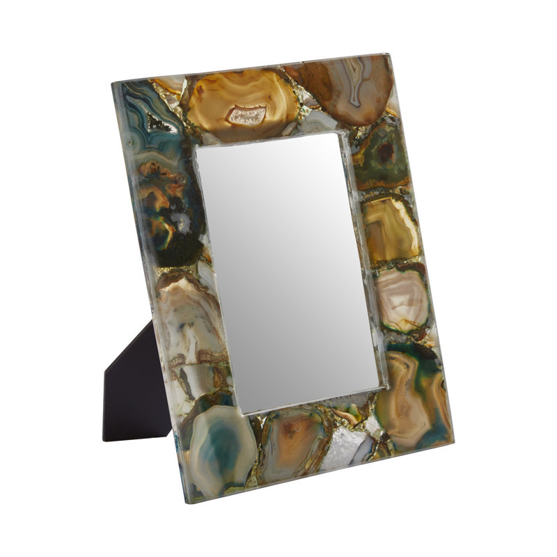 Ajnesh Green Marble Picture Frame with Mat