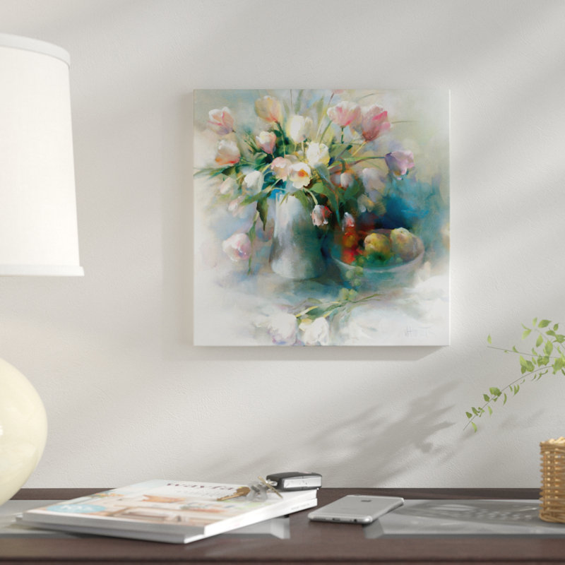 " Lento " by Willem Haenraets, 18" H x 18" W x 1.5" D, Black Framed Canvas, No Mat